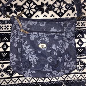Crossbody Jean Flower Purse !