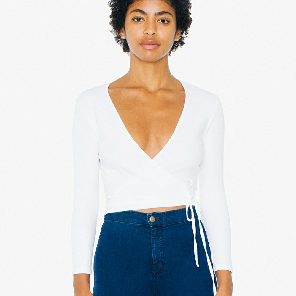 White Wrap Top