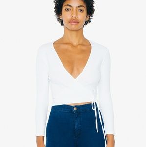 White Wrap Top