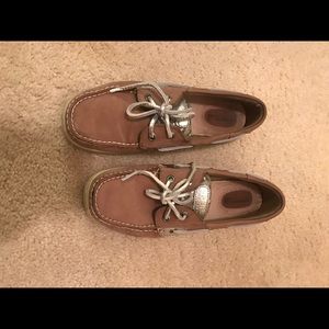 Sperry cheetah boat shoes