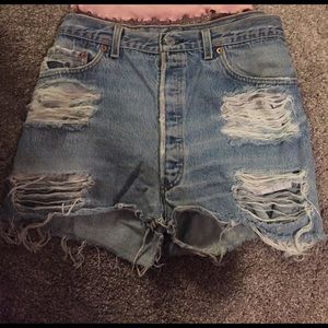 Vintage Levi's high waisted shorts