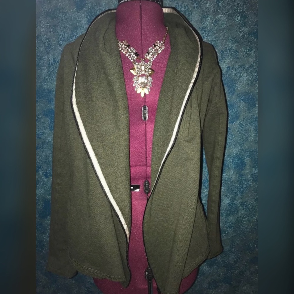 CAbi Hooded Sweater Jacket