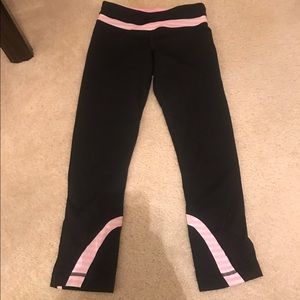 Pink and white Lululemon pants