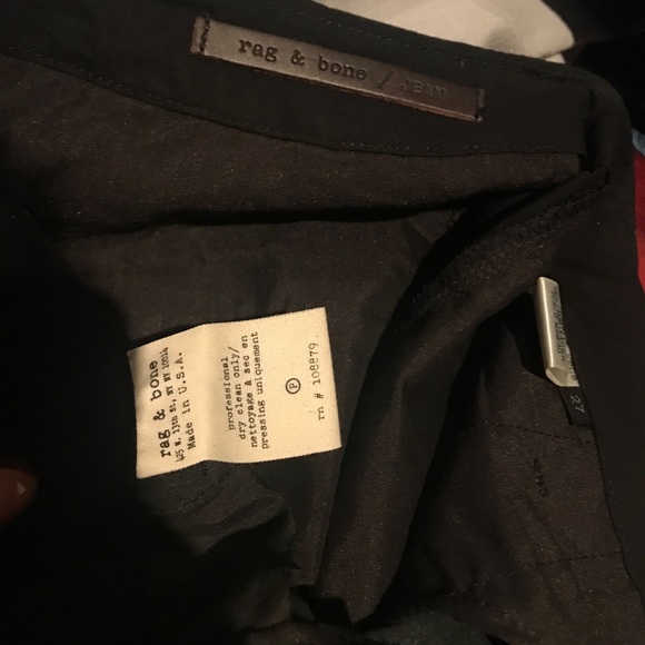 Rag & Bone leather and linen pants - Picture 4 of 4