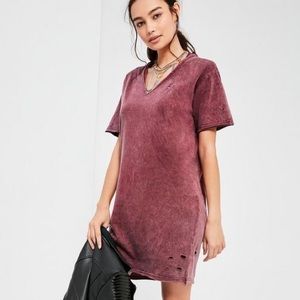 Distressed T-Shirt Dress