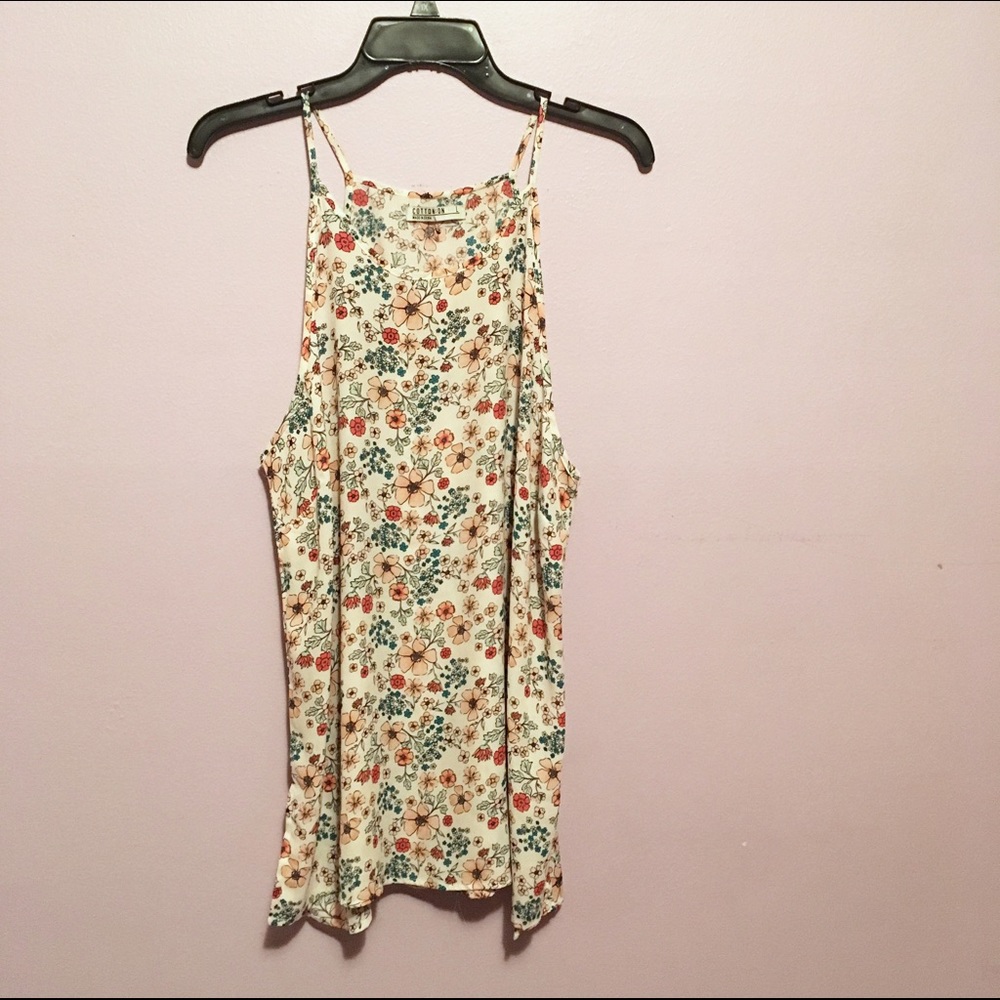 Floral Sleeveless Shift Dress