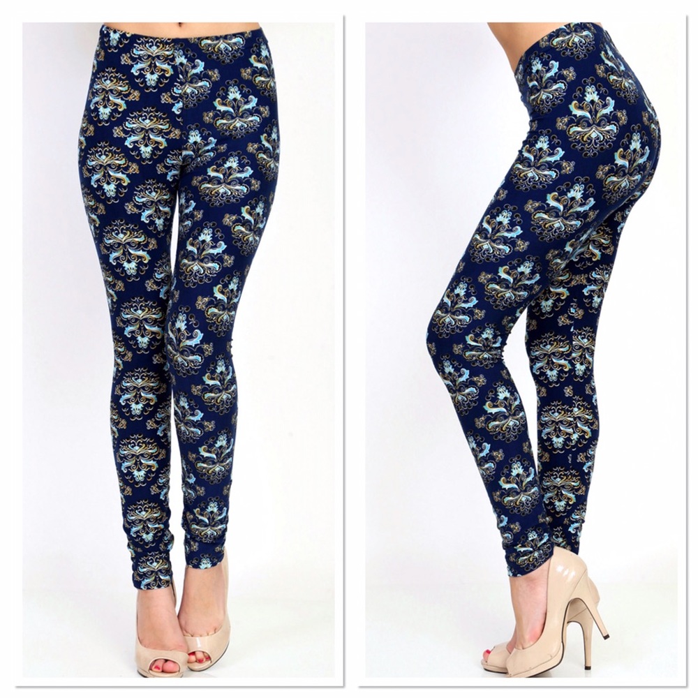 Buttery Soft Damask Leggings
