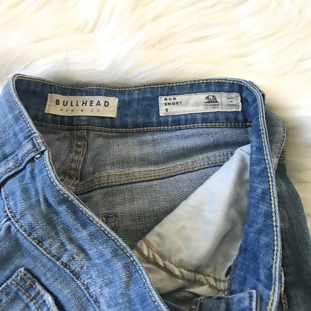 High Waisted Mom Jean Denim Shorts - Picture 4 of 6