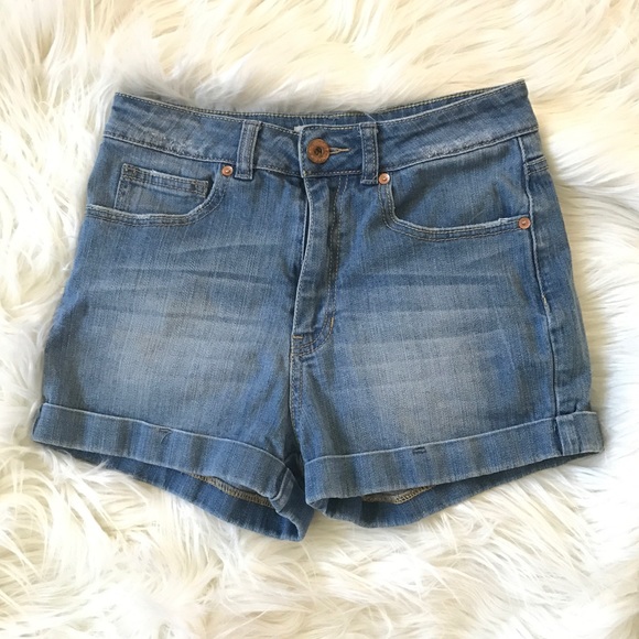 High Waisted Mom Jean Denim Shorts - Picture 2 of 6