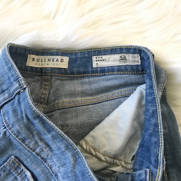 High Waisted Mom Jean Denim Shorts - Picture 4 of 6