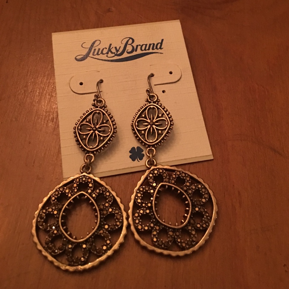Lucky Brand new gold earrings