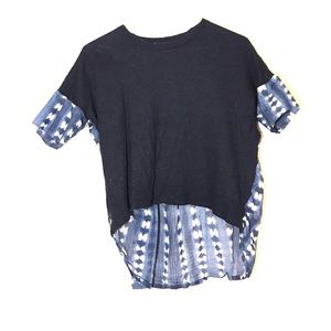 J.Crew patterned crop shirt