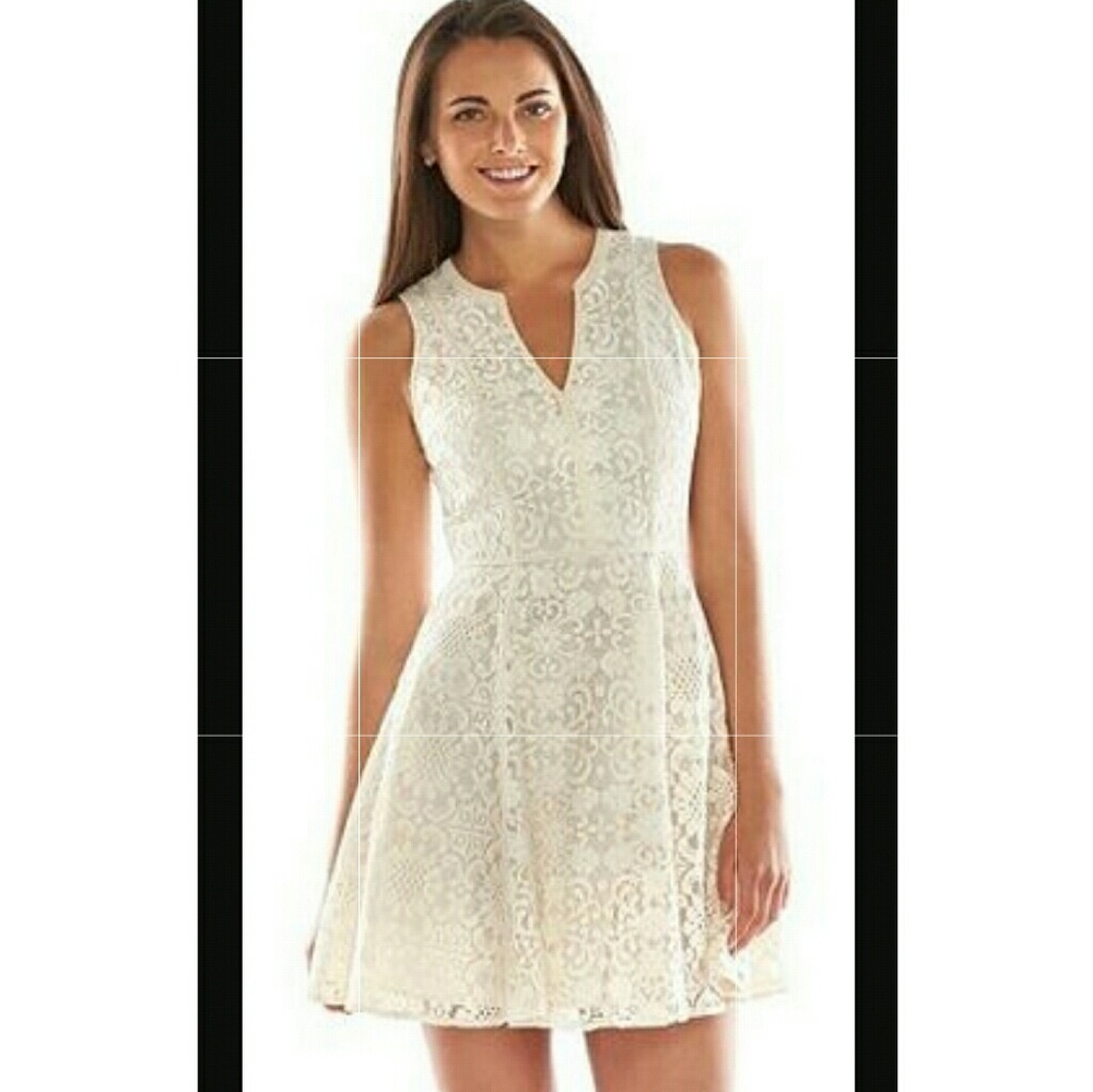 EUC Cream Lace Dress