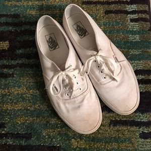 White Authentic Vans