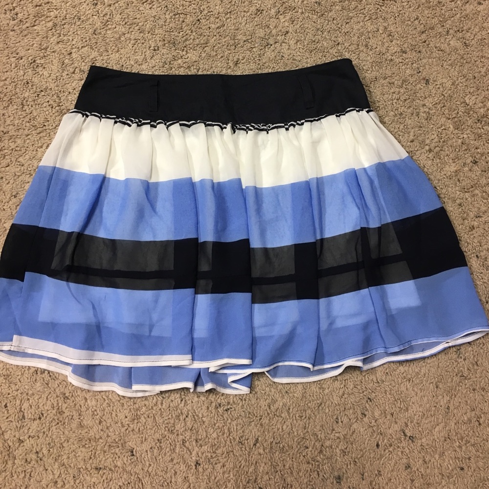 Striped blue skirt