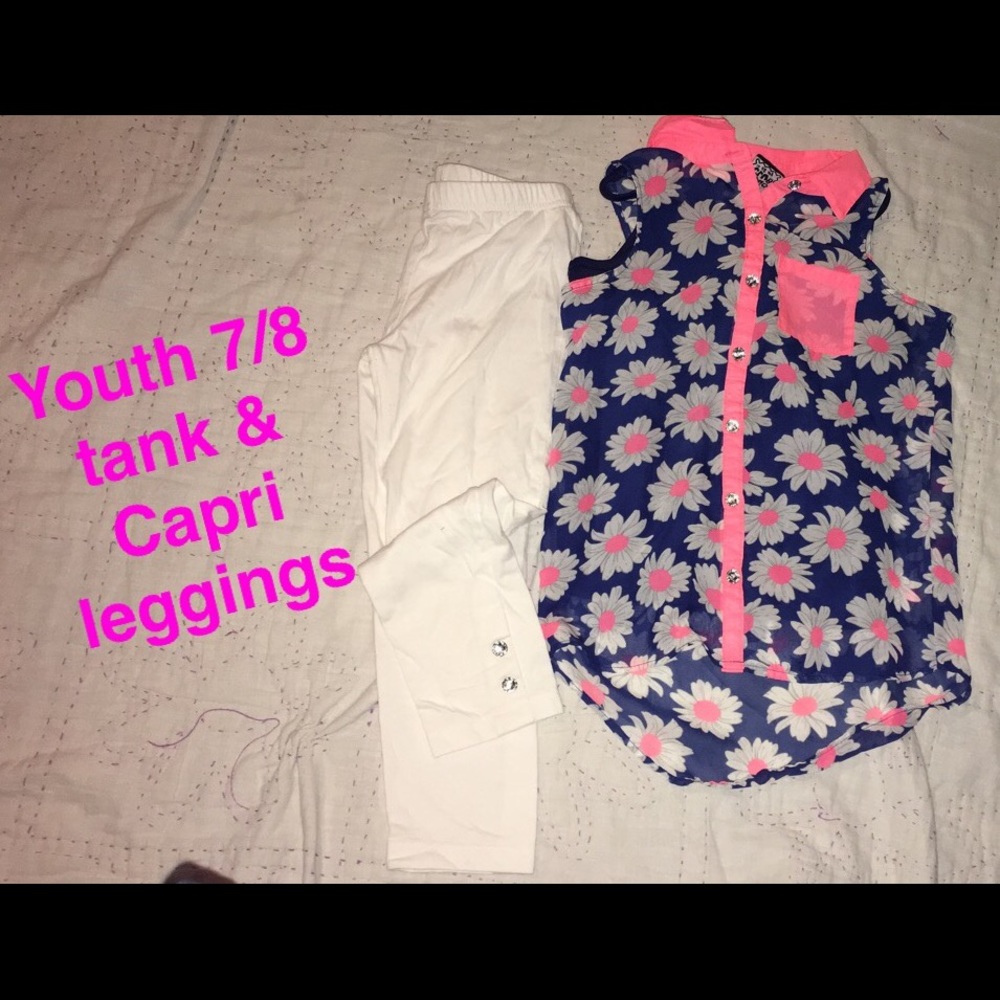 Girls 2 piece Tank & Capri set