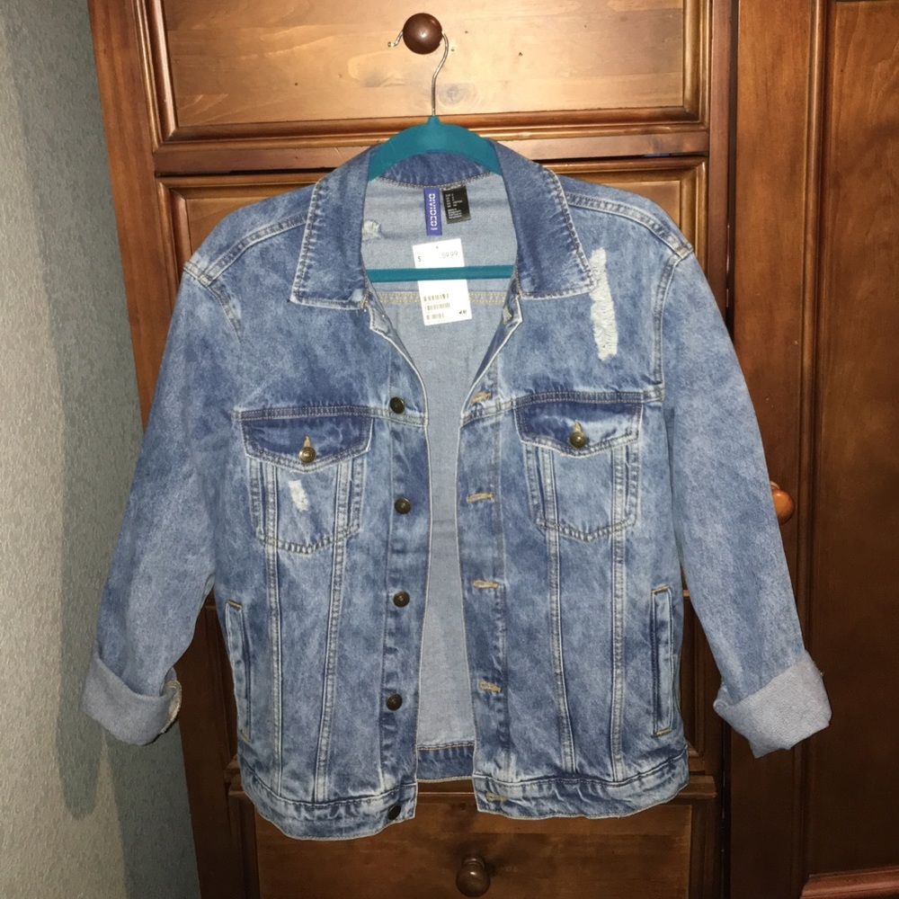 Oversized denim jacket