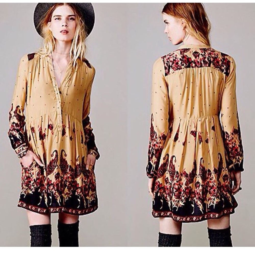 Free People Sierra Valley Shirtdress XS