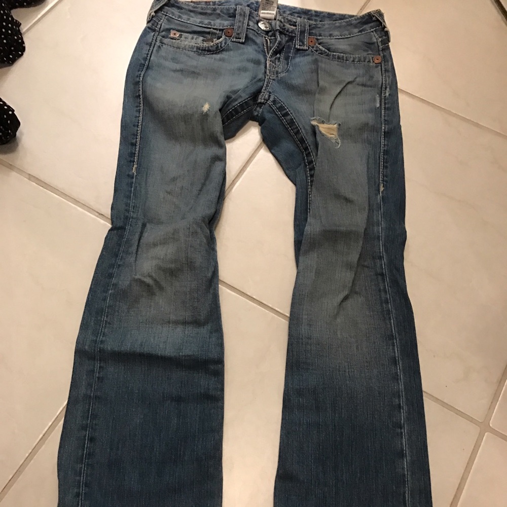 True religion distressed jeans