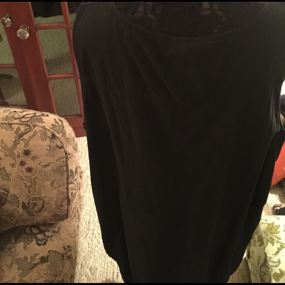 Black cotton maxi jumper dress NWT