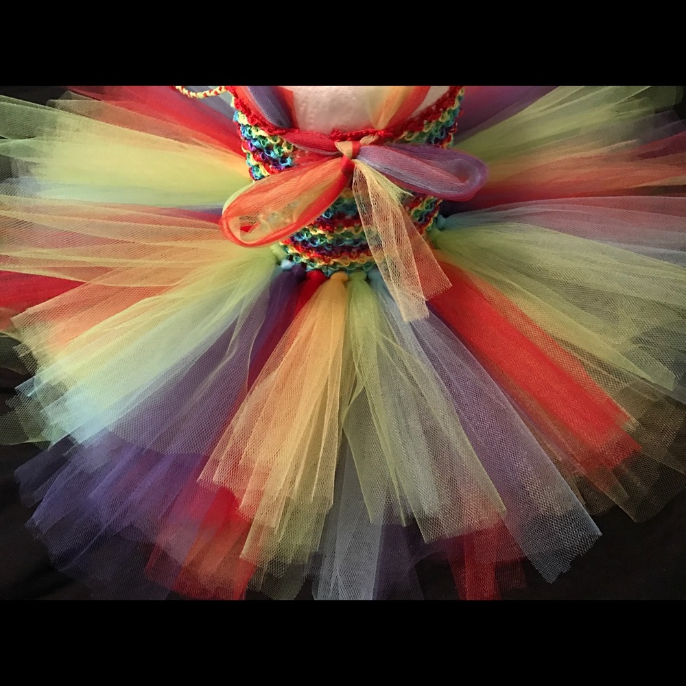 Rainbow baby Tutu Dress - Picture 2 of 6