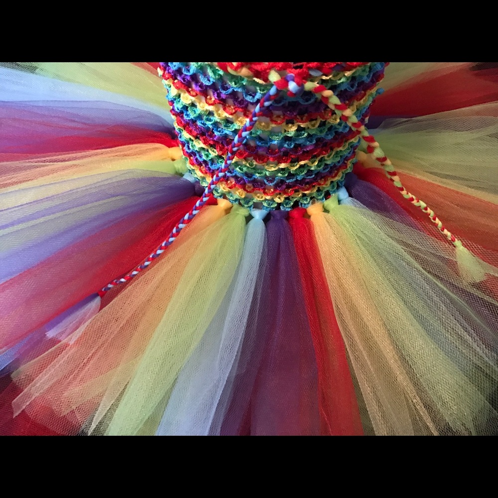 Rainbow baby Tutu Dress - Picture 4 of 6