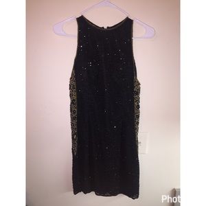 black cocktail dress