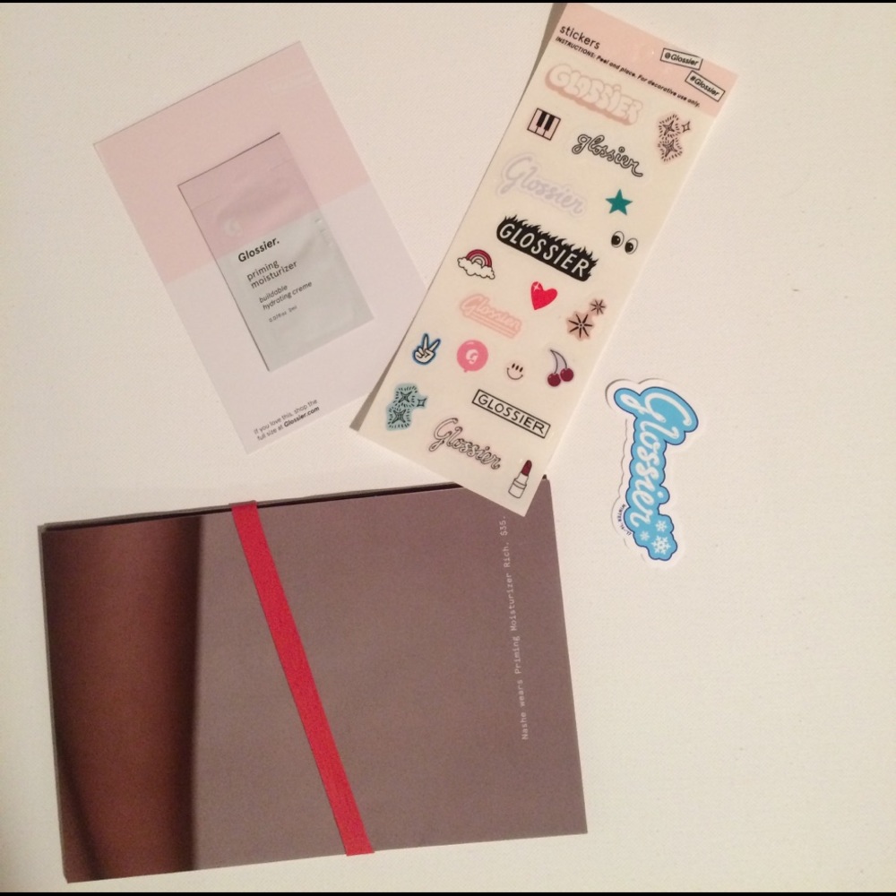GLOSSIER POSTER/ SAMPLE / STICKERS