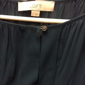 Loft size L dark blue/green sleeveless top