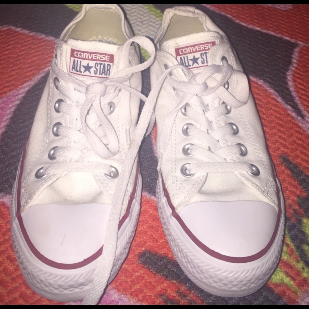 White converse hardly worn