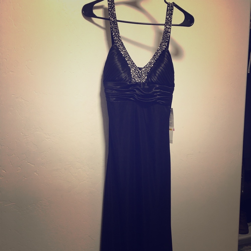 Morgan & Co. black sexy evening gown