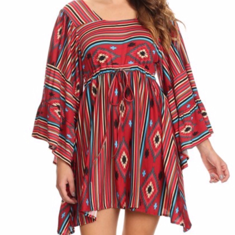 NAVAJO PRINT DRESS - Picture 3 of 3