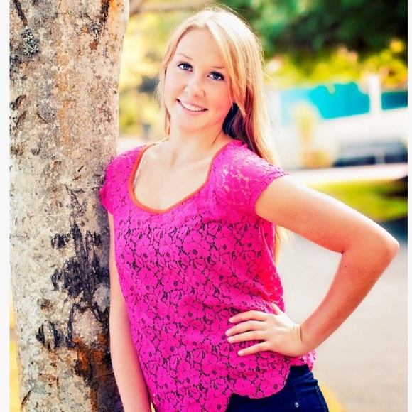 Pink Lace Top - Picture 2 of 2