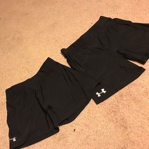 Under armour spandex shorts