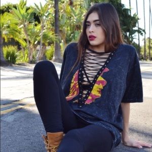 SOLD! USC lace up tee/dress