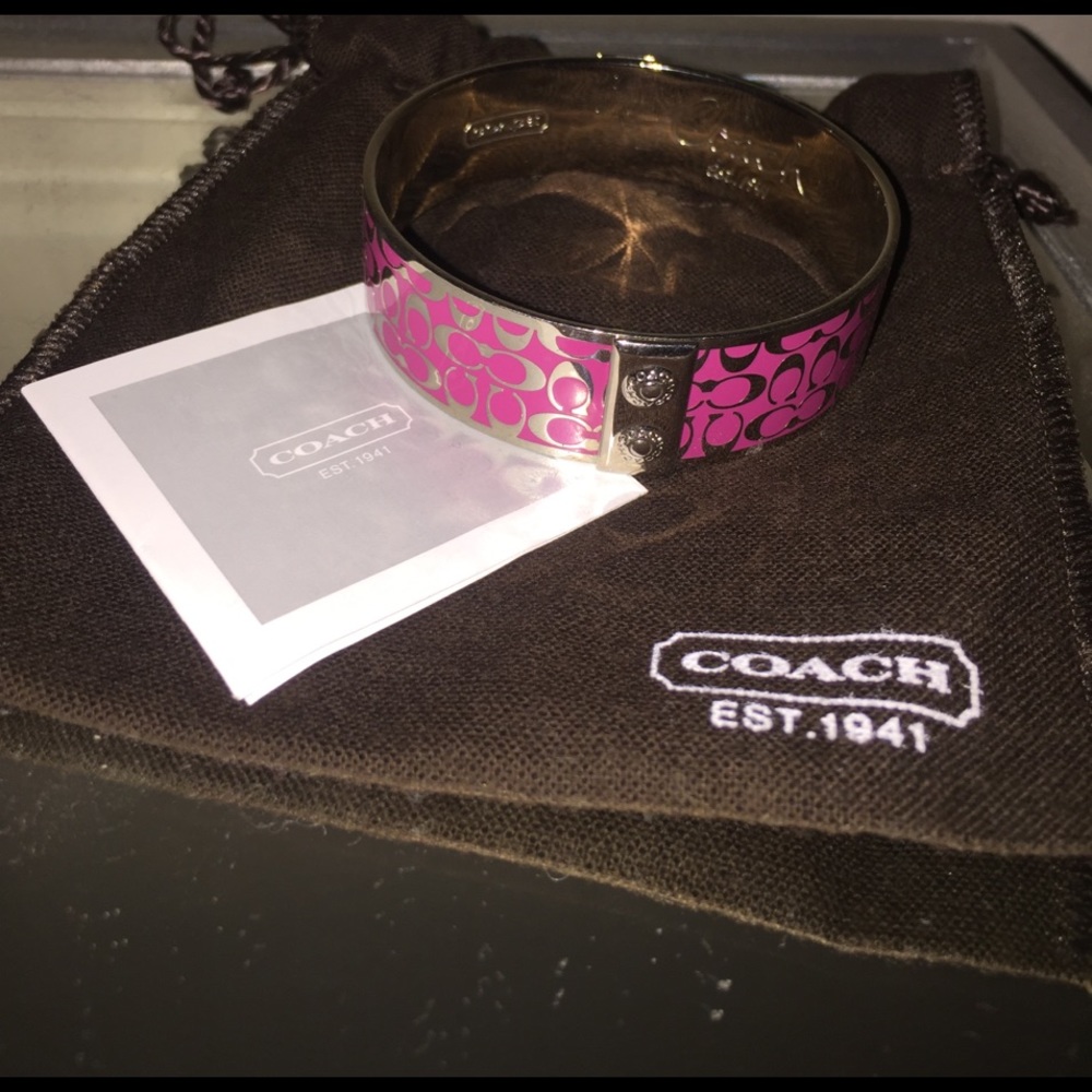 Pink Coach bracelet