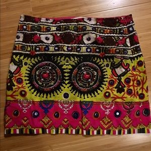 Chelsea & Violet print mini skirt multicolor