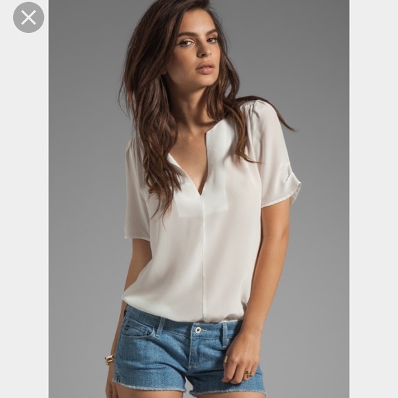 Joie Tops - NWT Joie Amone Pleated Silk Top