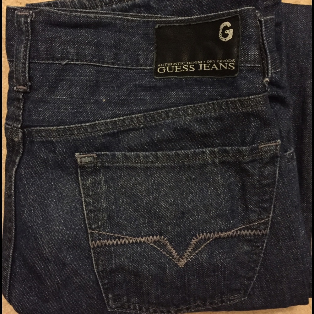 Men's guess blue jeans; size 32x32