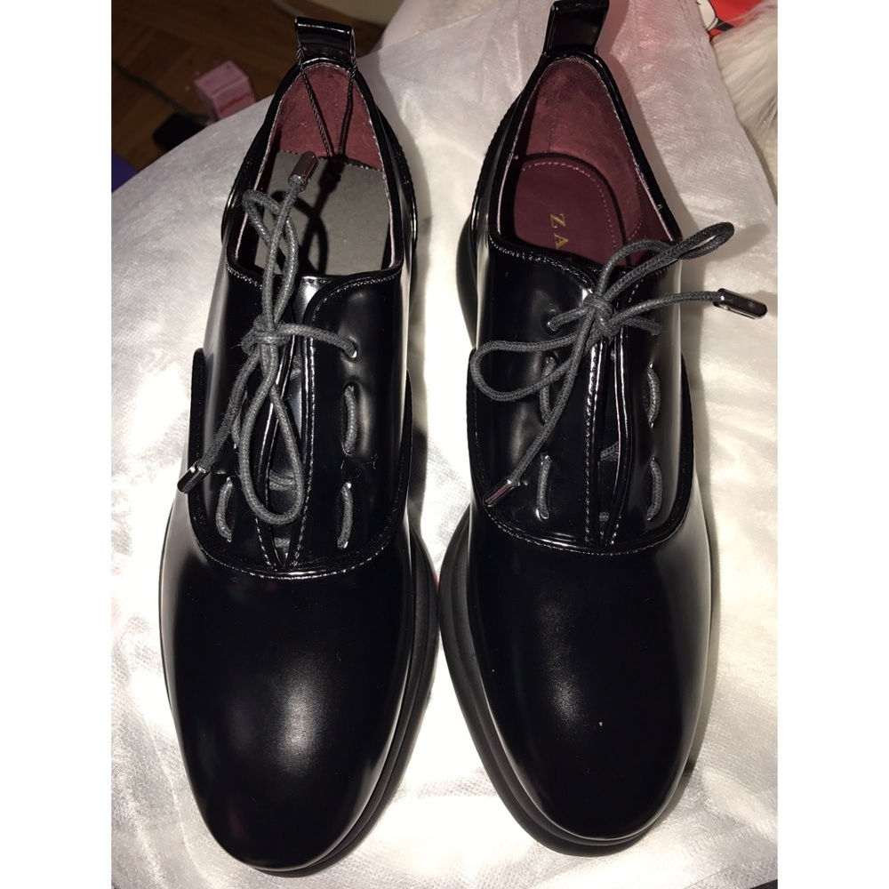 ZARA Platform Bluchers