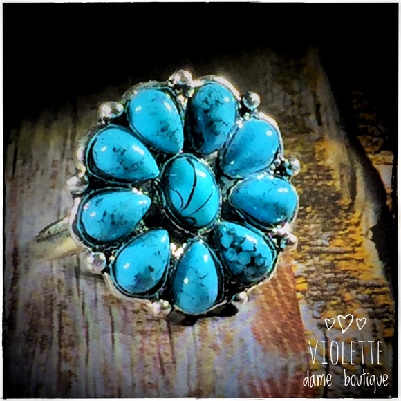 VTG Womens Silver Bohemian Statement Ring - Picture 2 of 3