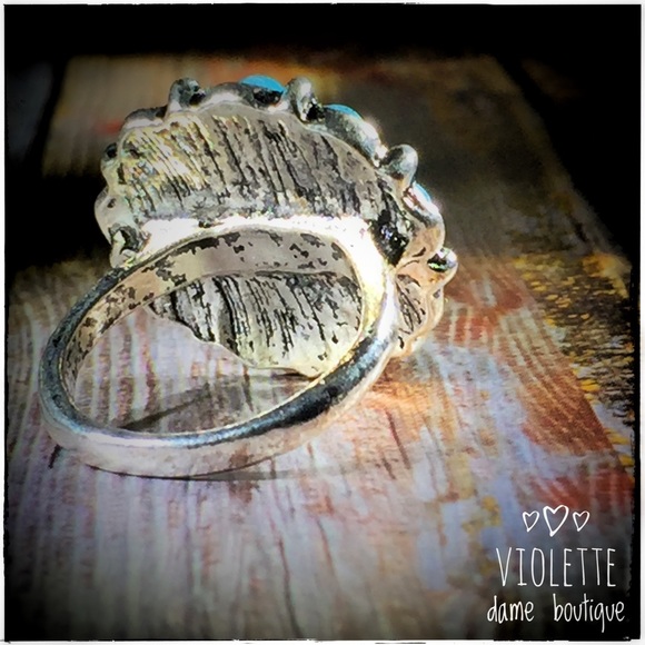VTG Womens Silver Bohemian Statement Ring - Picture 3 of 3