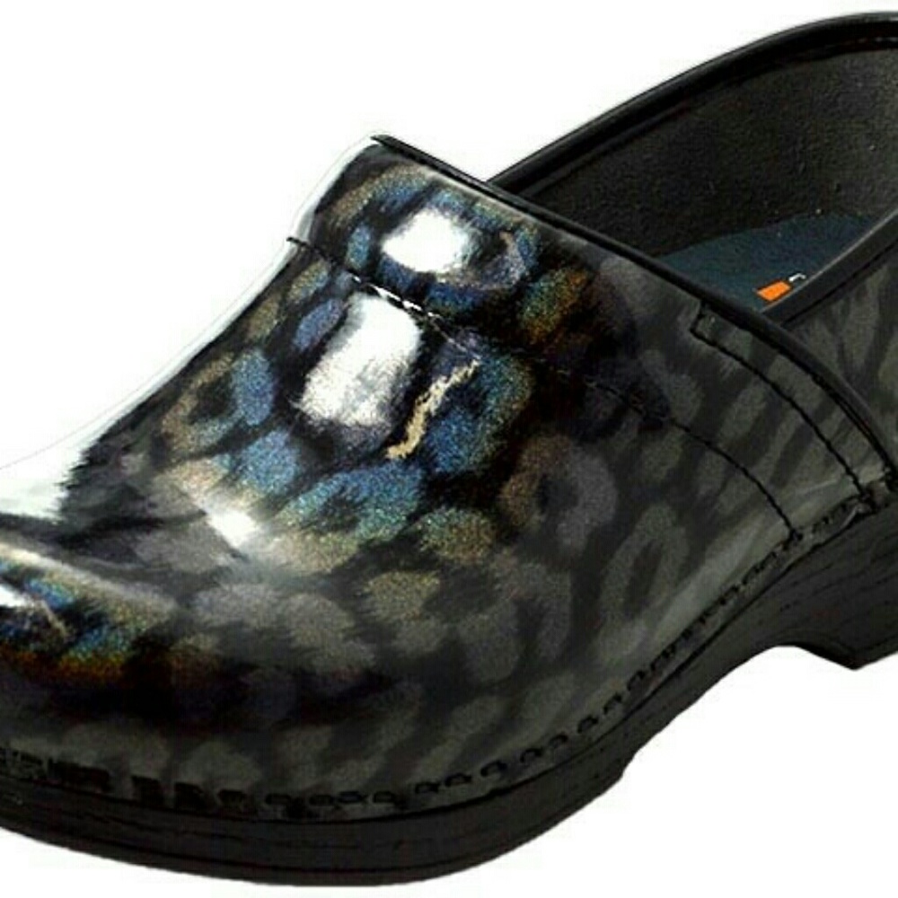 DANSKO iridescent leopard clog