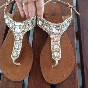 Gold Mossimo sandals