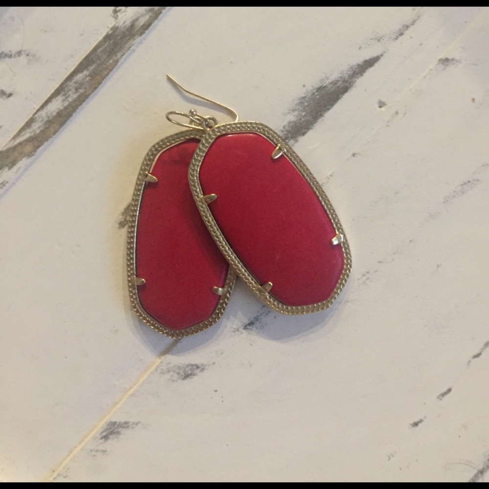 Classic Red Danielle Kendra Scott Earrings