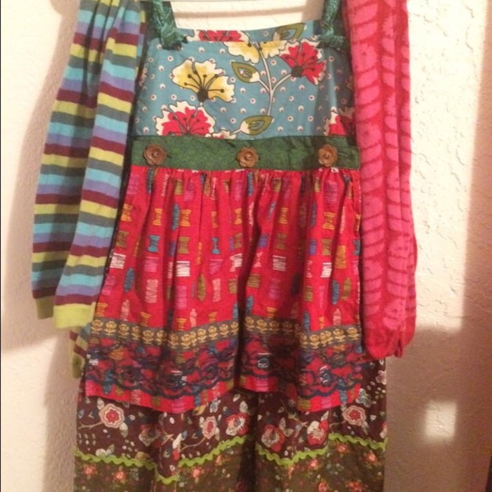 Matilda Jane ~ Paint By Numbers Knot Dress Tights - Picture 2 of 4