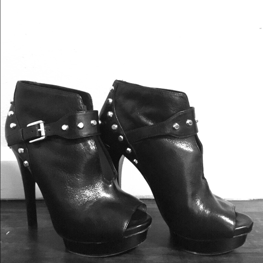 Michael Kors Studded Peep Toe Booties