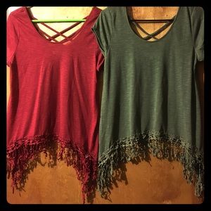 2 Fringe Tops