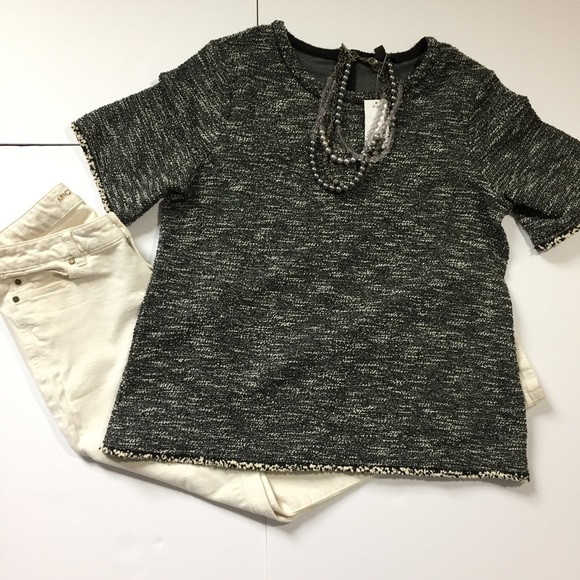 Banana Republic Tops - 🆕Listing: NWTs! BR Boucle Black & Silver Blouse