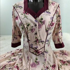Victorian Prairie Handmade Long Dress Sz Small